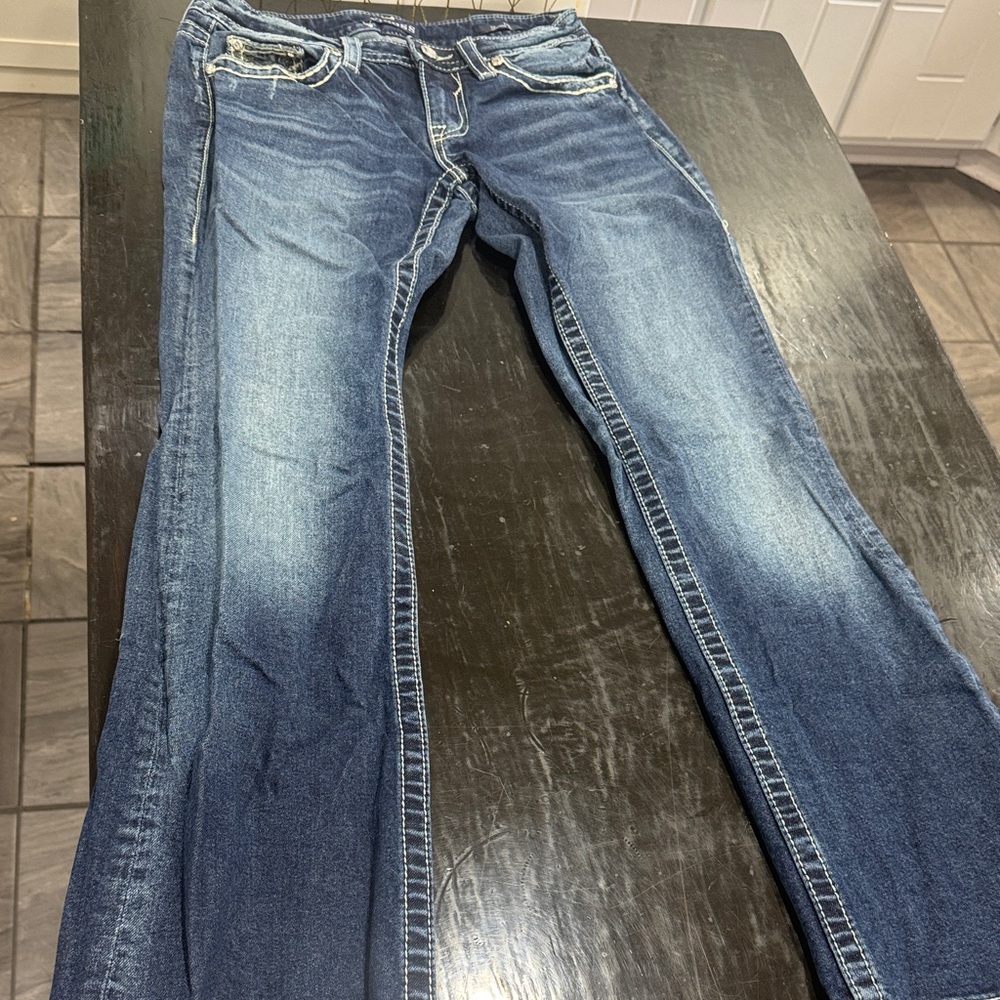 Vigoss Women's Straight Leg Blue Jeans